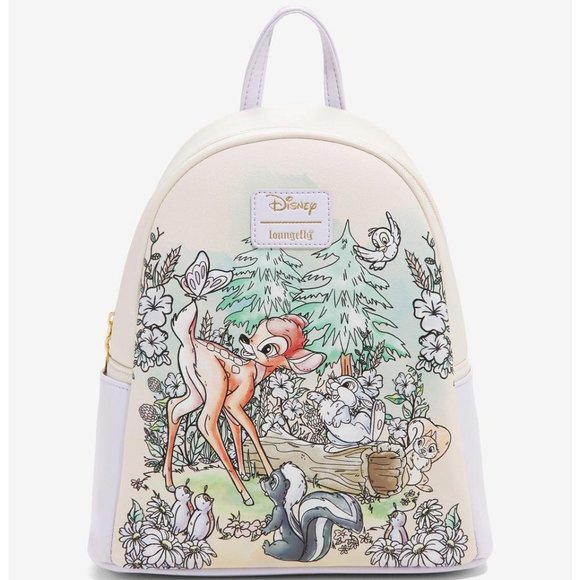 Loungefly Handbags - Loungefly Disney Bambi Mini Backpack Thumper Flower Bambi And Forest Friends Bag
